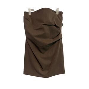 Gunnex Strapless Ponte Knit Mini Dress Size 8